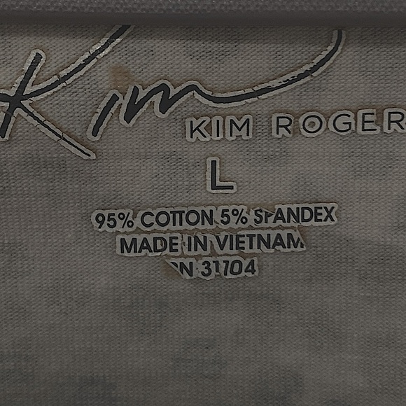 Kim Rogers - Animal Print - Cotton / Spandex -  Sweater - Size L - Picture 6 of 10